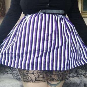 Handmade gothic Vintage Tim Burton Inspired Skirt